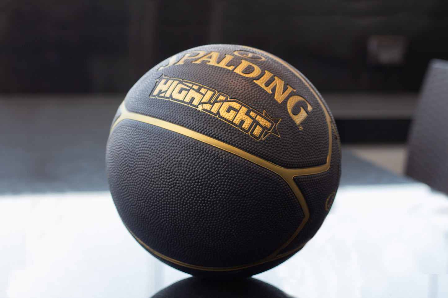 Balón de basketball Spalding Highlight Series Black Gold N° 7