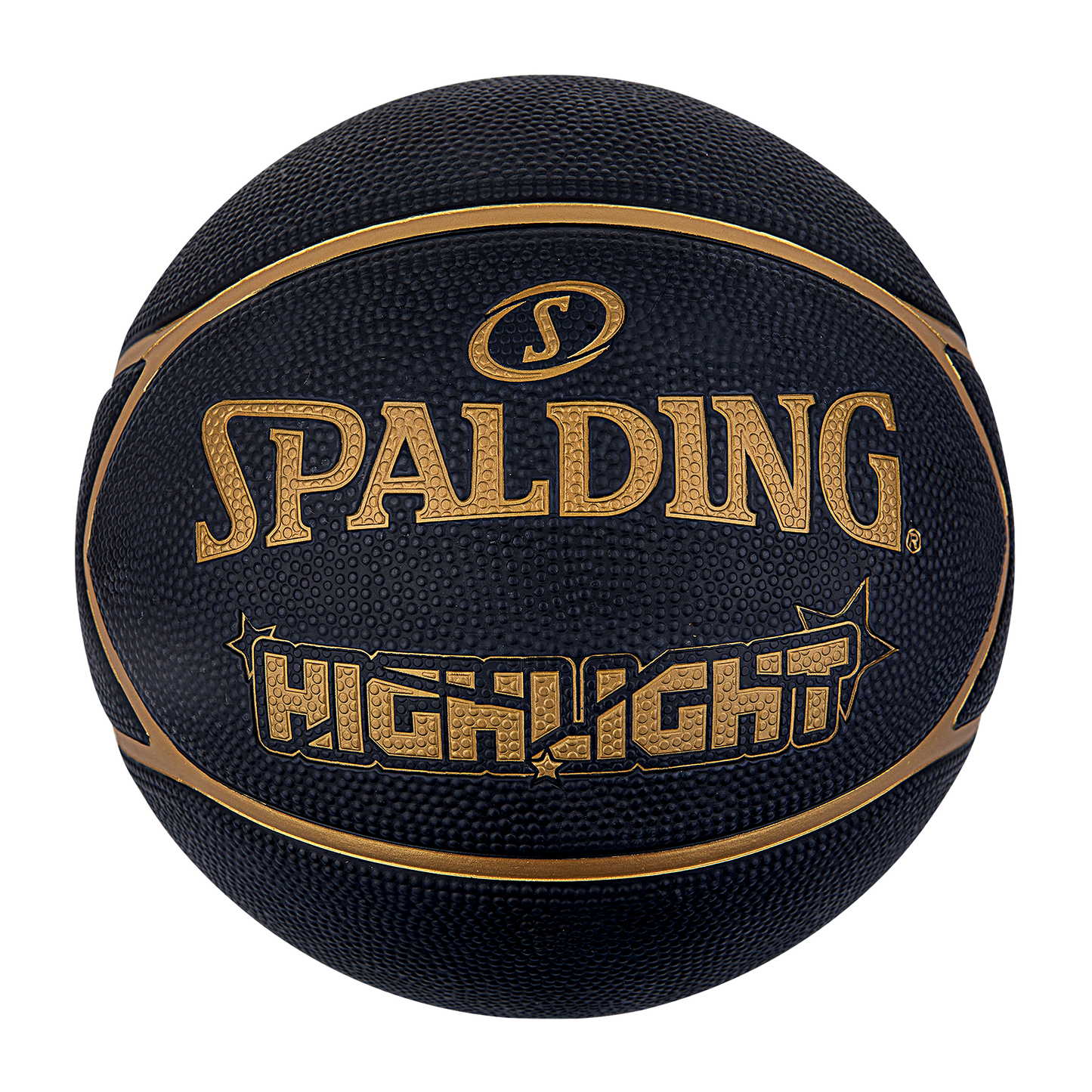 Balón de basketball Spalding Highlight Series Black Gold N° 7