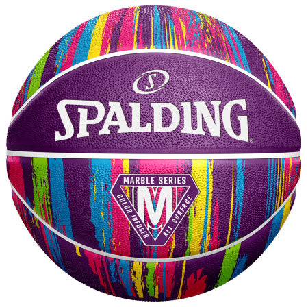 Balón de basketball Spalding Marble Series Purple N° 6