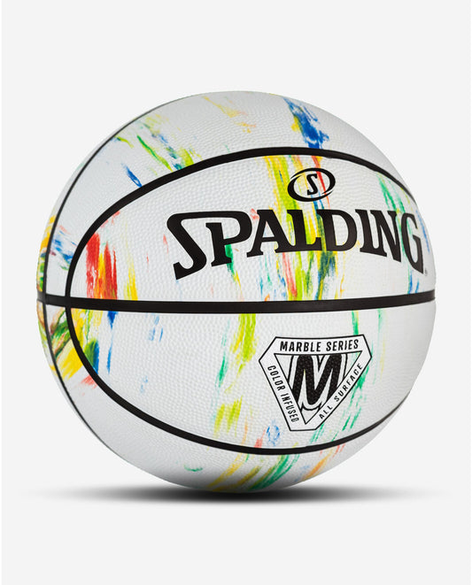 Balón de basketball Spalding Marble Series Rainbow
