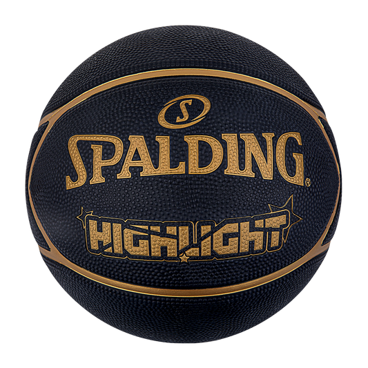 Balón de basketball Spalding Highlight Series Black Gold N° 7